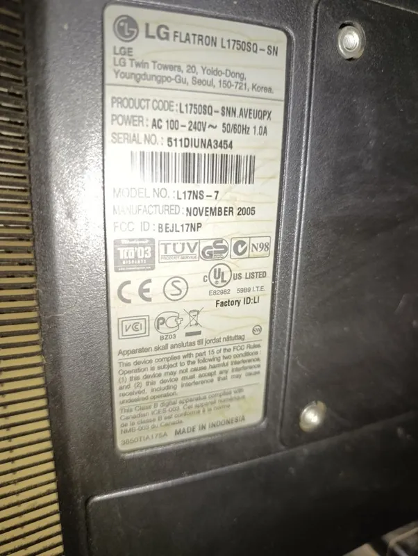LG FLATROH l1750sq. оригинал. 2 LG FLATROH l1750sq. оригинал. 2