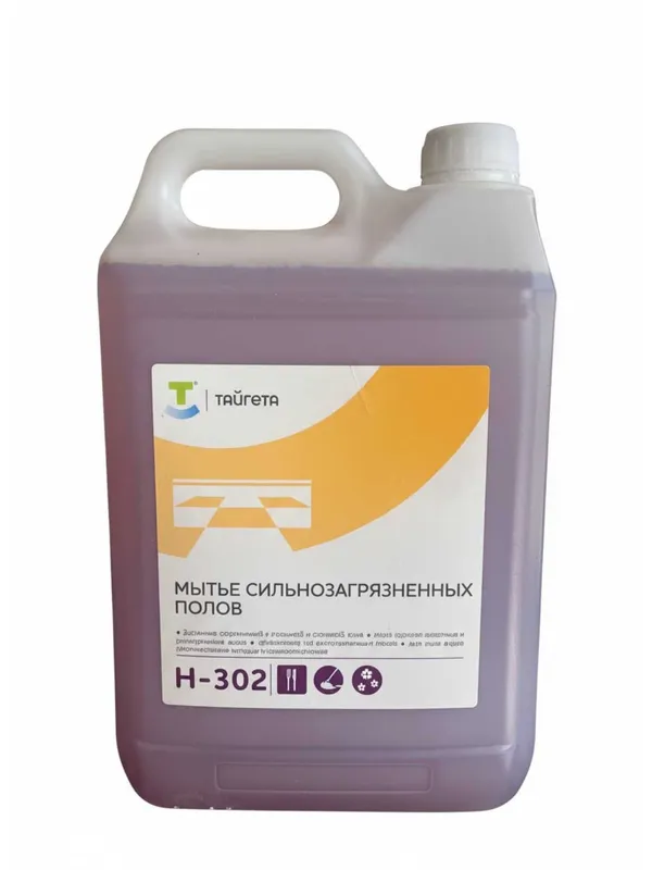 H302 Тайгета Щелочное моющее средство для полов, 5 литр