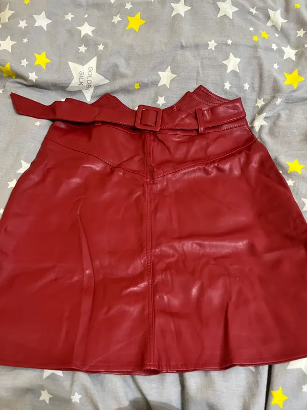 Кожаная юбка