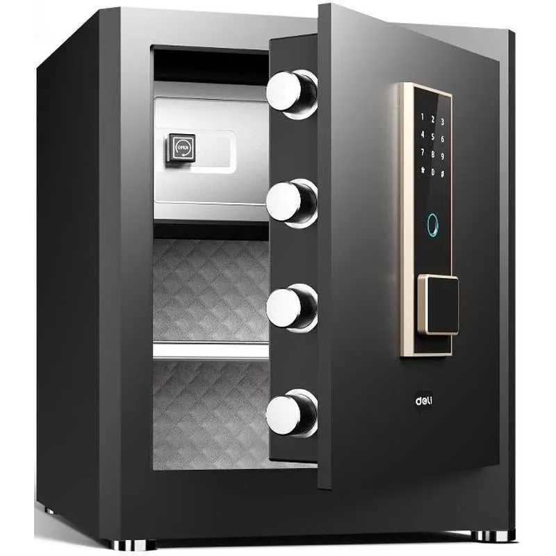 DELI "ET595" biometrik seyf 380x320x450 mm, 18,3 kg 1 DELI "ET595" biometrik seyf 380x320x450 mm, 18,3 kg 1