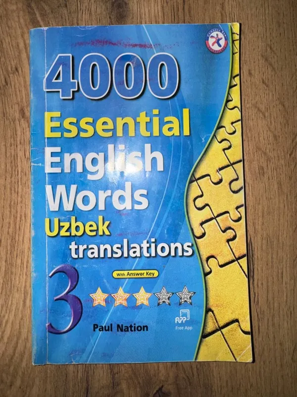 4000/3 Essential English words Uzbek translations