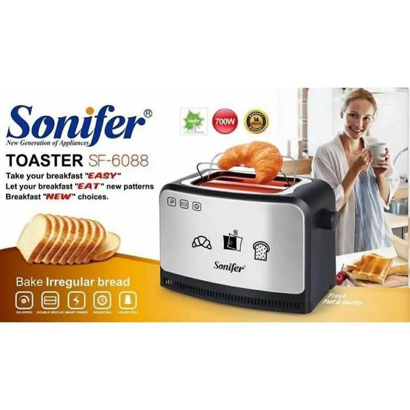Тостер тостерница toster SONIFER sf-6088 1 Тостер тостерница toster SONIFER sf-6088 1