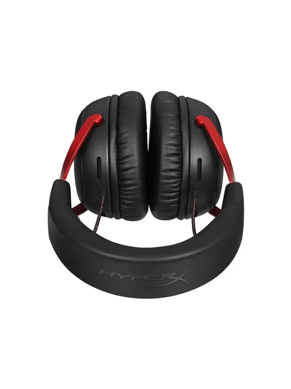 Наушники HyperX Cloud III Wireless Black, игровые, беспроводные, оголовье, красный - черный — фото 5