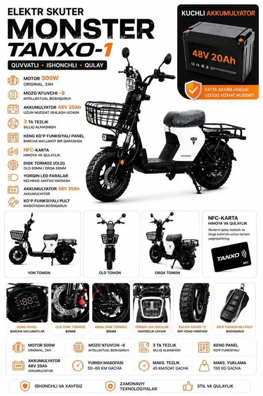 Monster Tanxo-1 Bobo Motors Skuter 2 Monster Tanxo-1 Bobo Motors Skuter 2