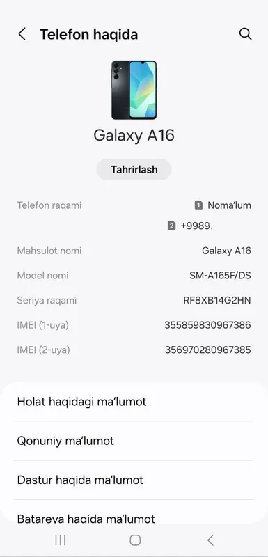 Galaxy A 16 Sotladi 3