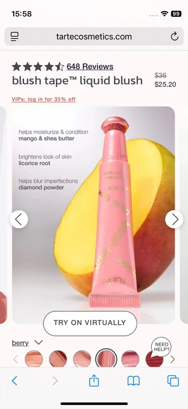 Жидкие румяна Tarte — фото 4