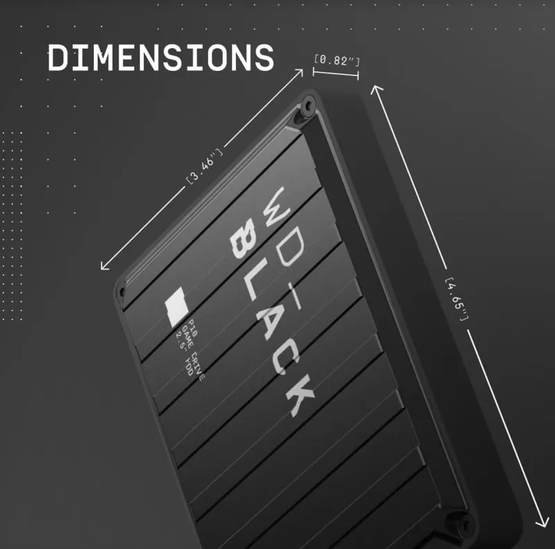 WD Black 4TB P10 Game Drive Portable External Hard Drive USB 3.2 — фото 2