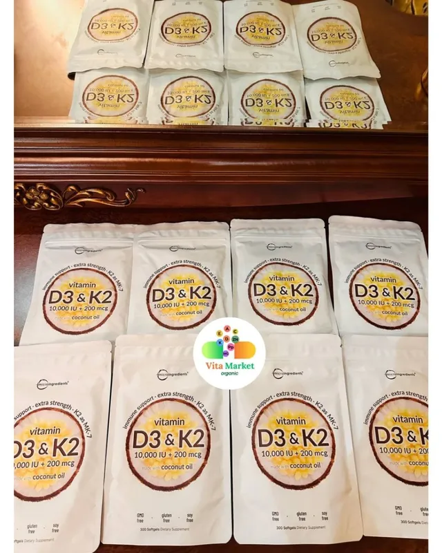 Vitamin d3+k2,10.000IU,300/180 tali,micro ingredients — фото 1
