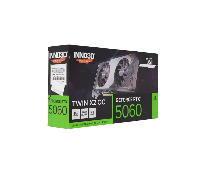 - Видеокарта Inno3D GeForce RTX 5060 Twin X2 OC 8GB 4 - Видеокарта Inno3D GeForce RTX 5060 Twin X2 OC 8GB 4