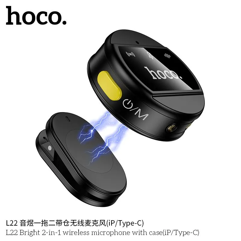 HOCO L22 – Премиум микрофон для iPhone/Android с шумоподавлением — фото 4