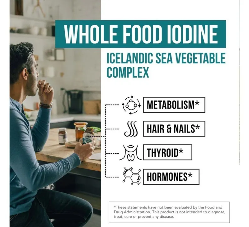 Plant Iodine,yod,sea mineral complex,250 mcg,Sifatli kuchli yod,60 kap — фото 3 Plant Iodine,yod,sea mineral complex,250 mcg,Sifatli kuchli yod,60 kap — фото 3