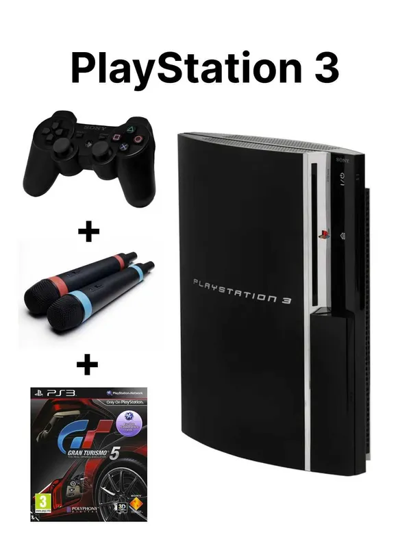 PlayStation 3, 80 GB, Dualshock Controller x2 + StarSong Караоке