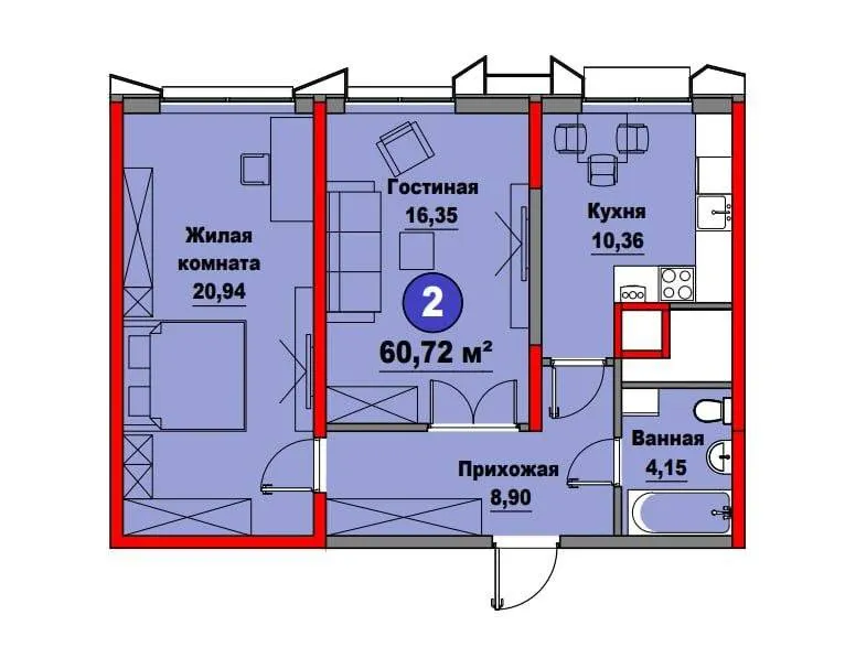 Regnum Plaza ЖКda kvartira sotiladi (2/15), White Box 1