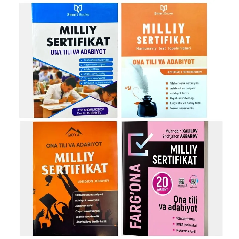 Доставка. milliy sertifikat ona tili va adabiyot test topshiriqlari 1 Доставка. milliy sertifikat ona tili va adabiyot test topshiriqlari 1