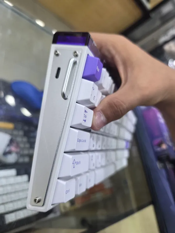 Клавиатура-AULA-Hero 84 White-Purple — фото 1