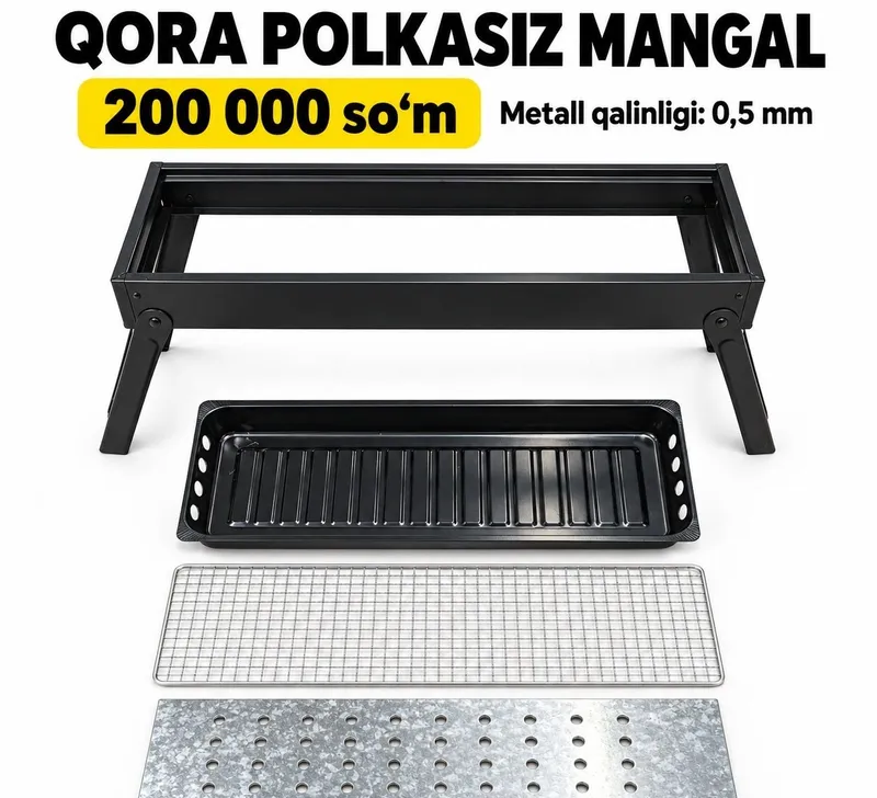 Yeĝiluvchan mangal Складной Мангал 60*20см 6 Yeĝiluvchan mangal Складной Мангал 60*20см 6