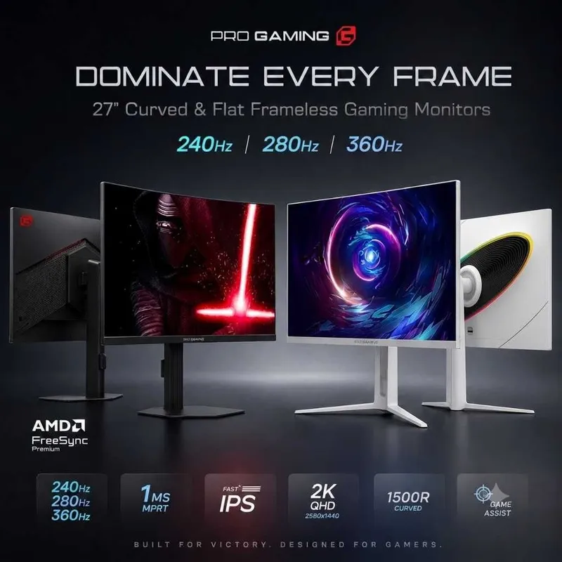 Игровые мониторы ProGaming 27" FHD/QHD 240–360Hz 1 Игровые мониторы ProGaming 27" FHD/QHD 240–360Hz 1