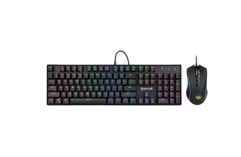 { Клавиатура и мышь Redragon S117 USB Black { Клавиатура и мышь Redragon S117 USB Black