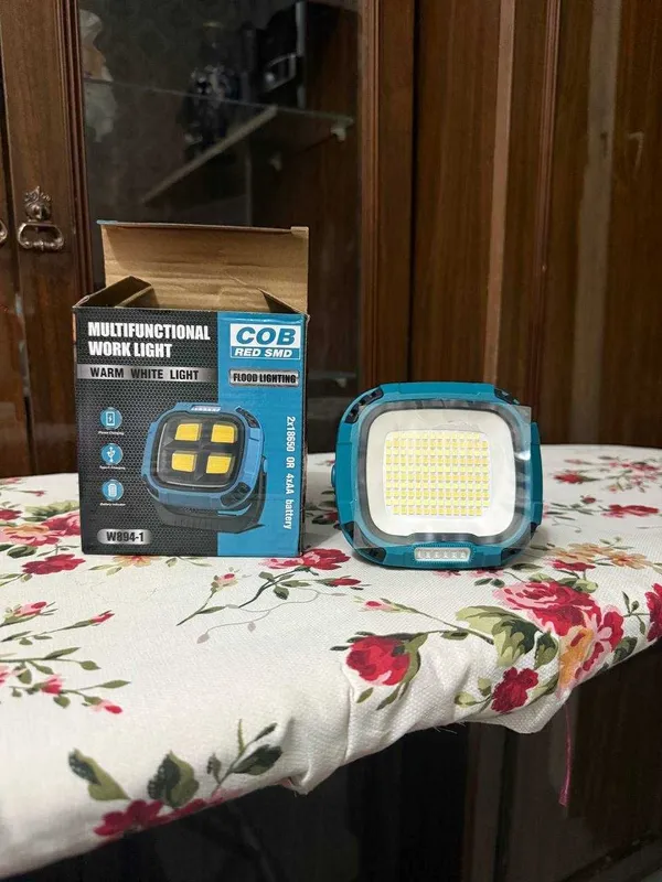 Мощный LED прожектор W894-1 COB Work Light магнит крюк аккумуляторный