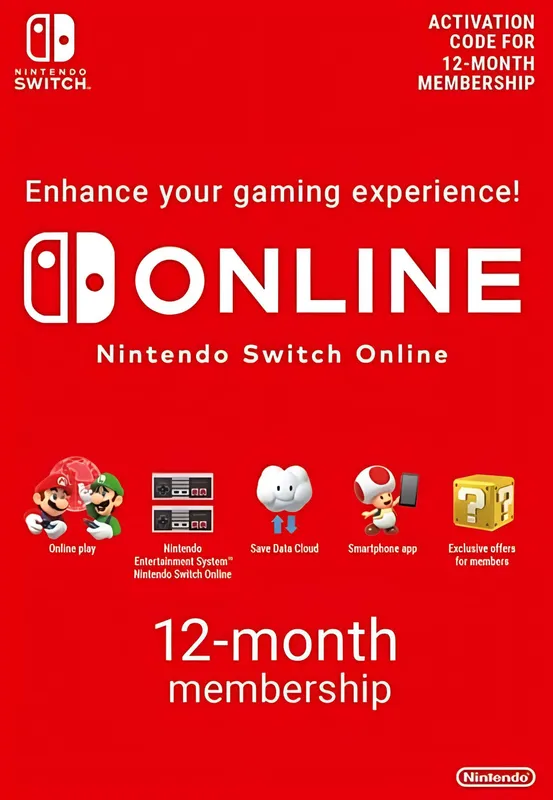Подписка Nintendo Switch Online + Пакет расширения (Expansion Pack)