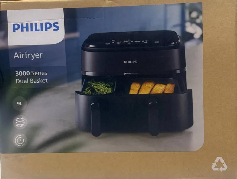 Аэрогриль с двумя корзинами Philips NA555/09 Мощность 2750 Вт Напряже — фото 1