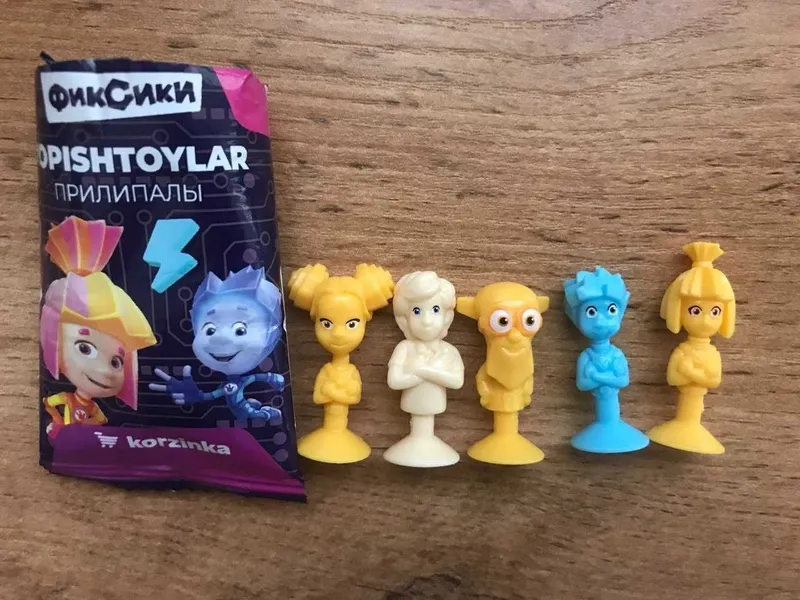 Игрушки Прилипалы / Фиксики / Корзинка / Новый