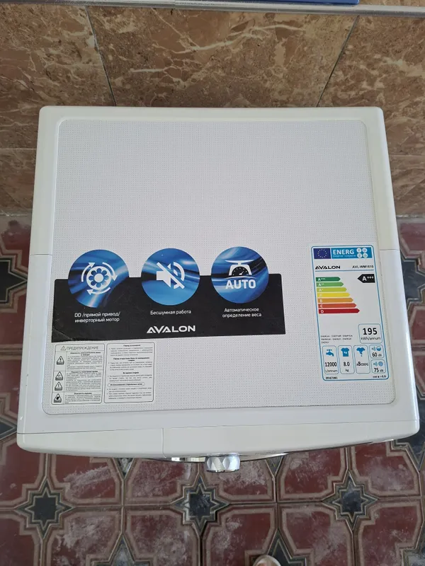 Стиральная машына Avalon Inverter 8 кг состояние отличное — фото 2