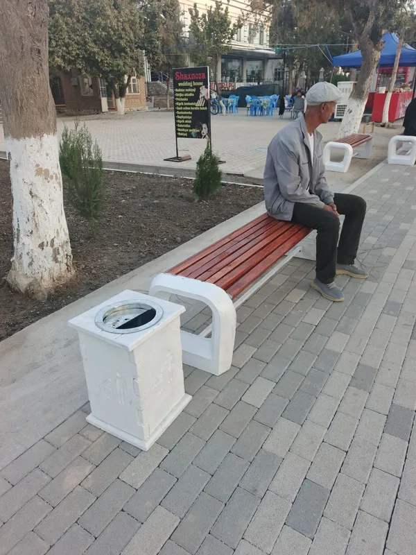 Бетон Скамейка, урна, вазон