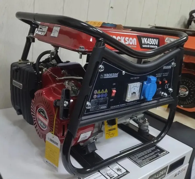 Бензиновый генератор 1.5кВт. Vackson VK4500V Медная обмотка! — фото 3