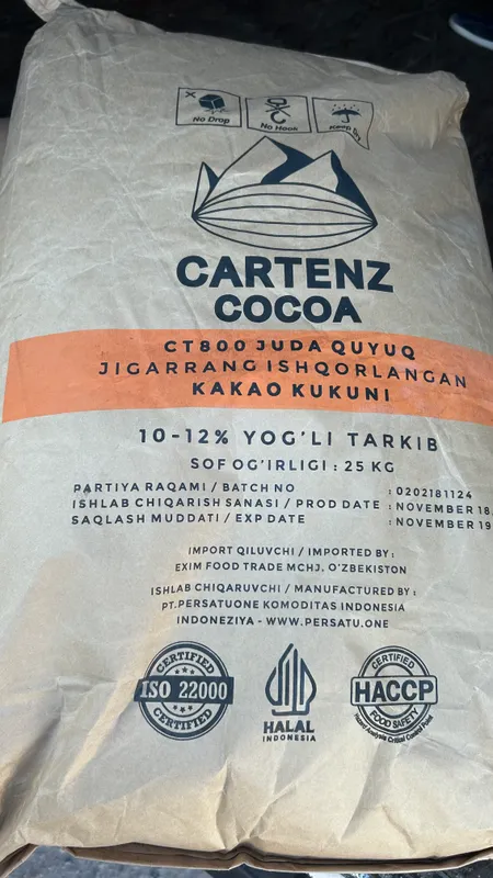 "Cartens Cacao Powder Alcalized 10-12%