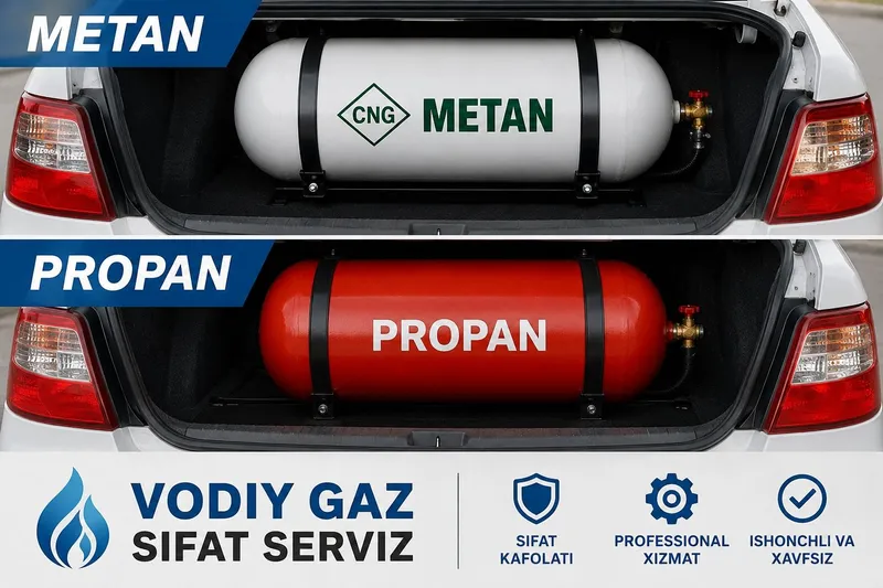Metan propan gaz o'rnatish