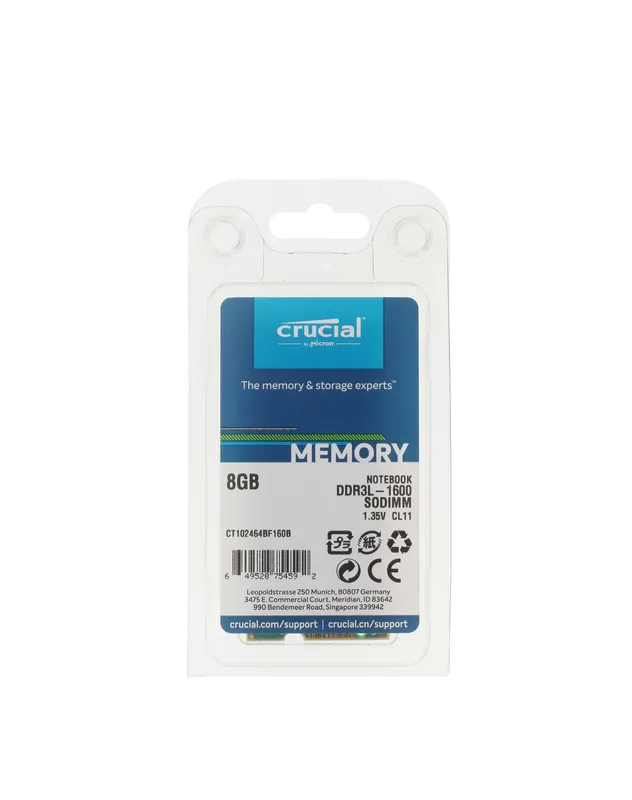 { Оперативная память DDR3 8GB Crucial 1600MHz — фото 2