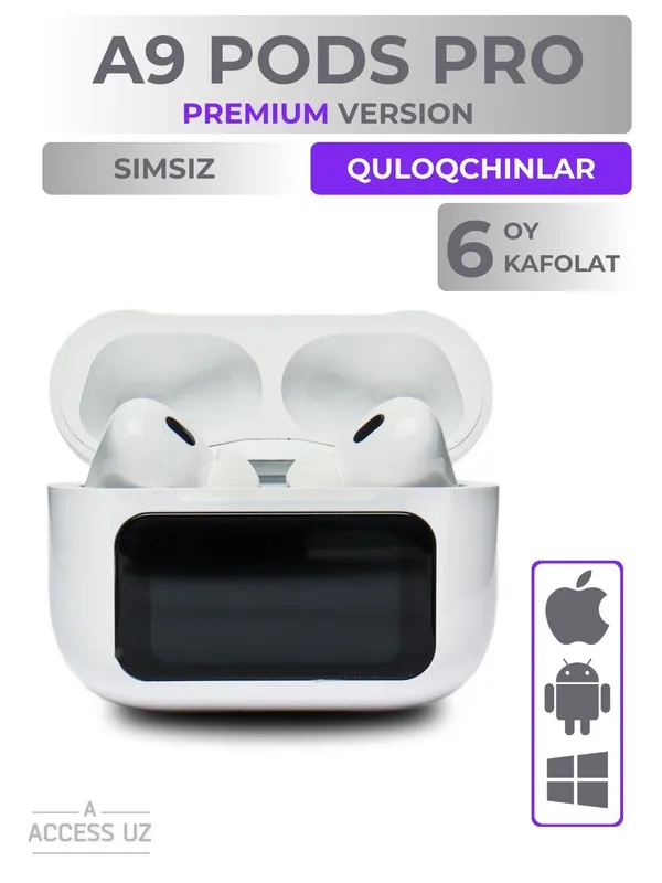 Display airpods - display simsiz quloqchin - barcha telefonga bogʻlana — фото 2
