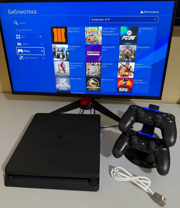 PlayStation 4 slim 1TB с прошивкой Goldhen 1 PlayStation 4 slim 1TB с прошивкой Goldhen 1