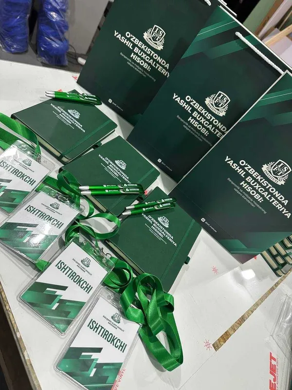 tadbirlar uchun printli sovg'alar ruchka,blaknot,paket — фото 1