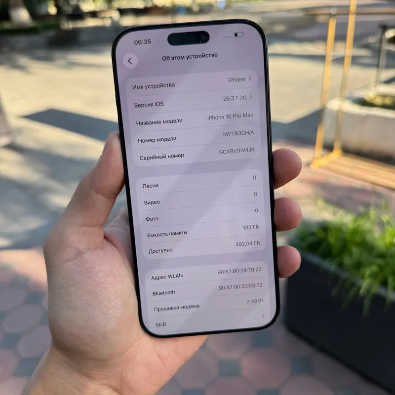 Iphone 16 max qora rangda 512Gb 91% Dual sim — фото 4