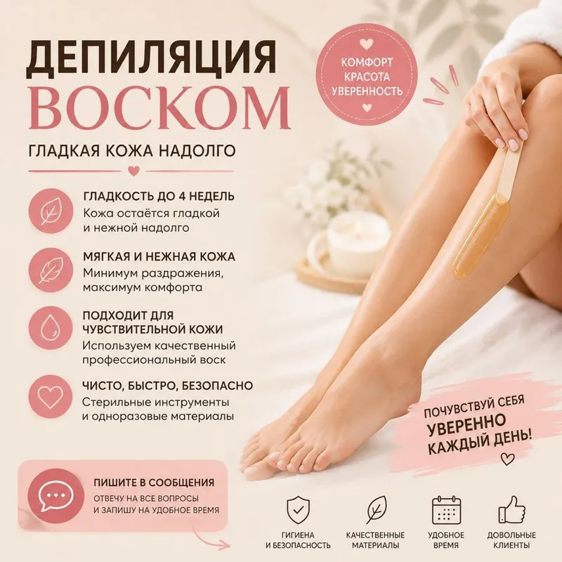 Депиляция воском для женщин 2 Депиляция воском для женщин 2