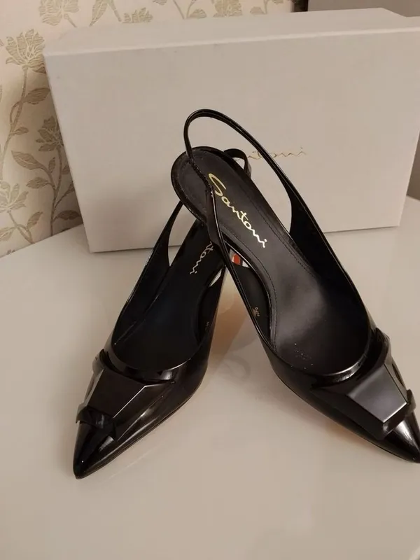 Оригинал Santoni Лаковые туфли, Италия Размер 38 с коробкой