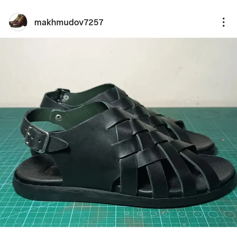 мужские кожаные сандалии