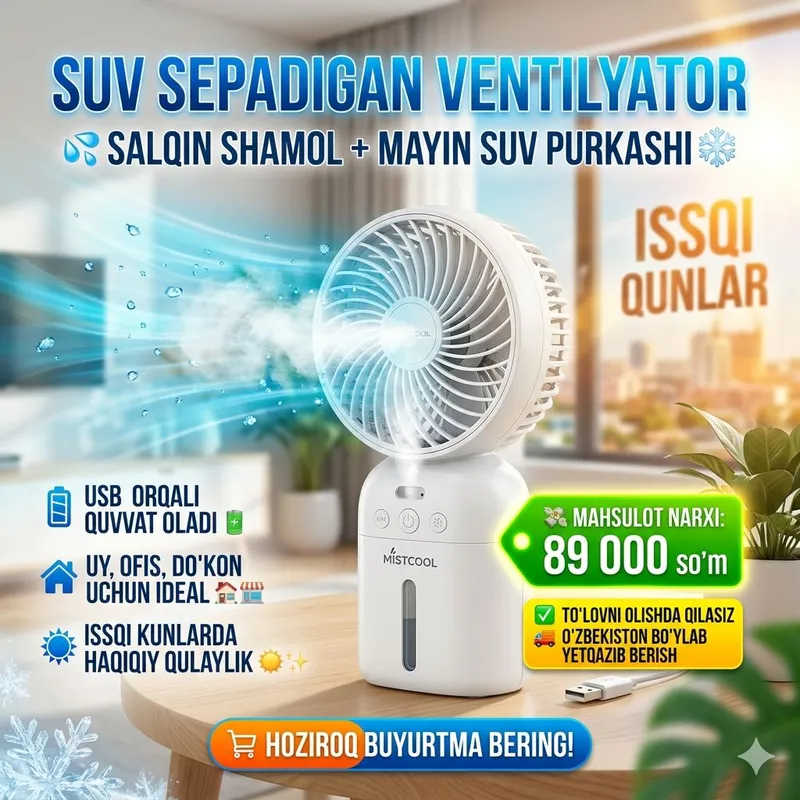 Suv sepadigan ventilyator