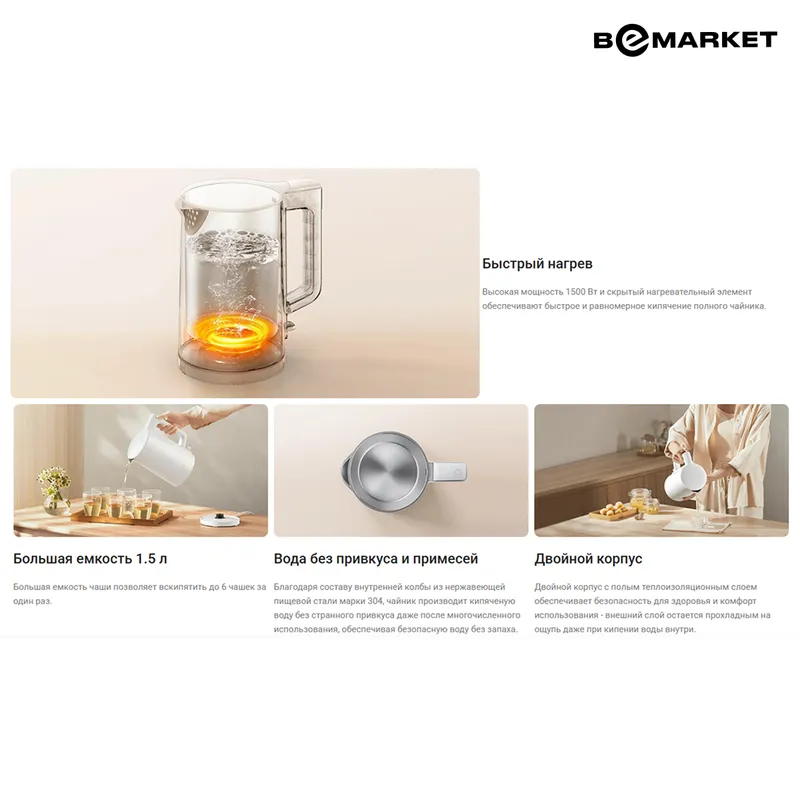 Электрочайник Xiaomi Electric Kettle 2 Lite 2 Электрочайник Xiaomi Electric Kettle 2 Lite 2