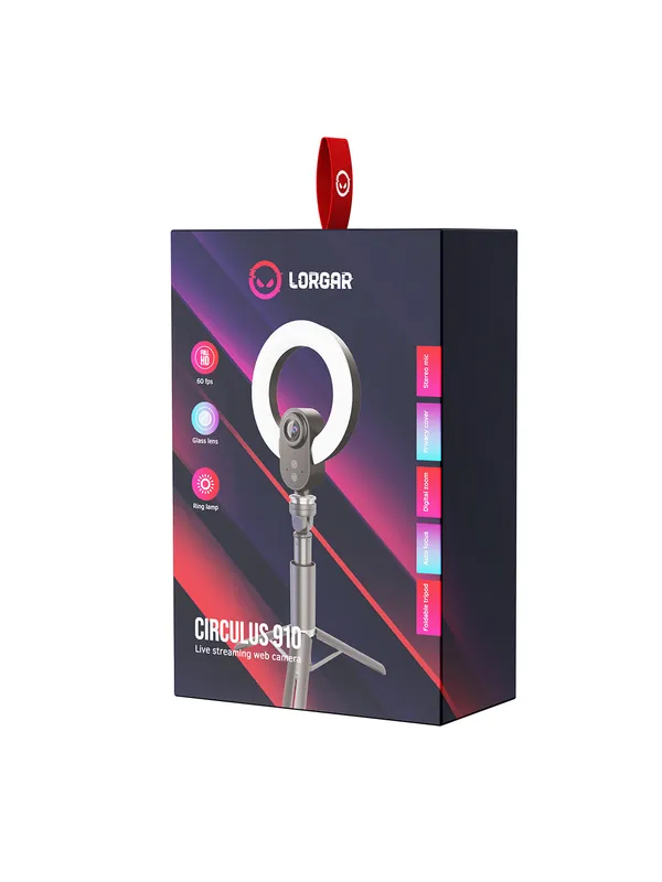 Веб-камера LORGAR Elite Circulus 910 2K 8 Веб-камера LORGAR Elite Circulus 910 2K 8