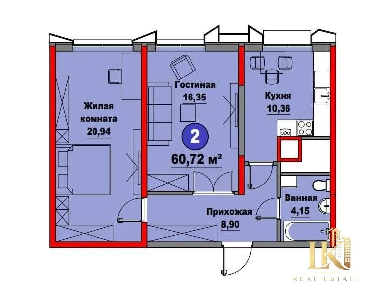 Regnum Plaza ЖКda (2/2/15) kvartira sotiladi, White Box 1