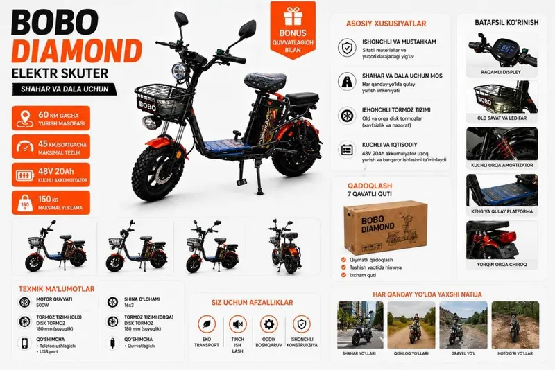 Bobo Diamond - Bobo Motors Skuter 2 Bobo Diamond - Bobo Motors Skuter 2
