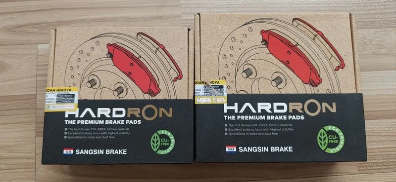 Тормозная колодка HARDRON Керамика. На Малибу 2 GM Korea. 10 6
