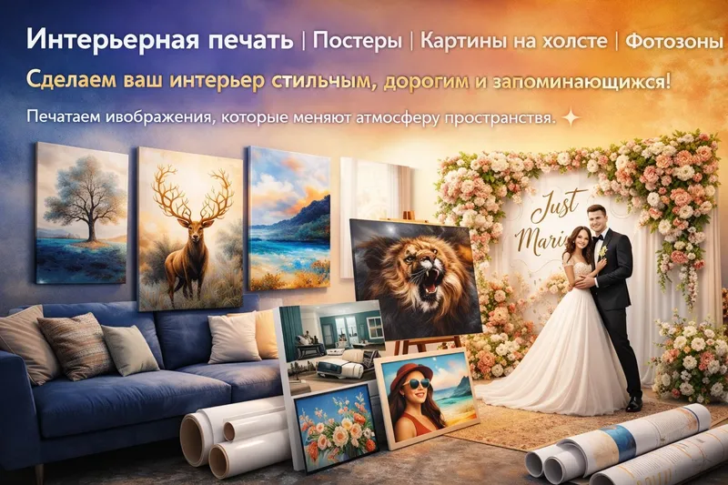 Картины на холсте для интерьера дома и офиса