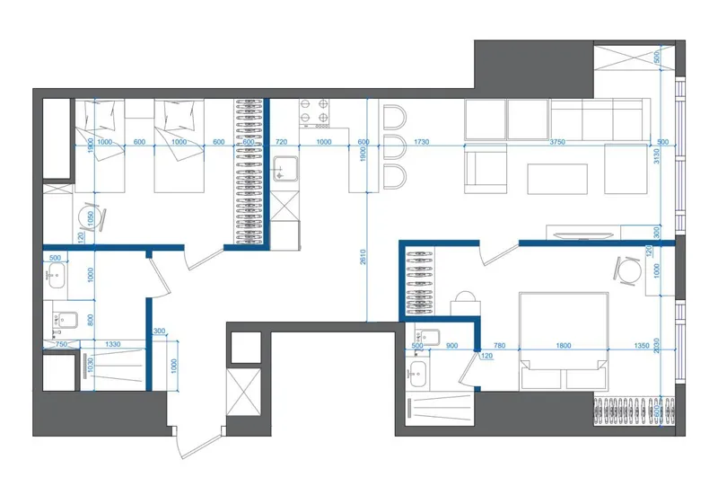 Продаётся 3-комнатная квартира в ЖК Nest One (Tashkent City), коробка, дизайн-проект в подарок 2