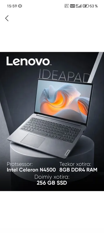 Noutbuk ideapad 1