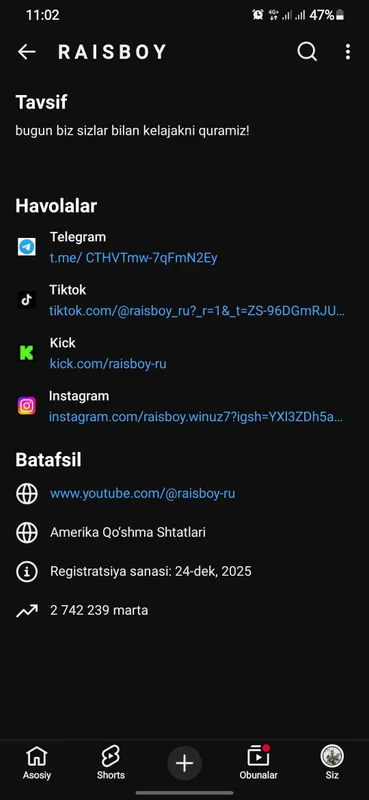 YouTube kanal