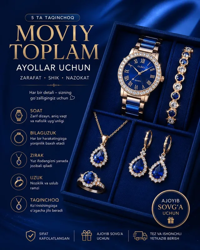 Moviy Toplam Ayollar uchun!